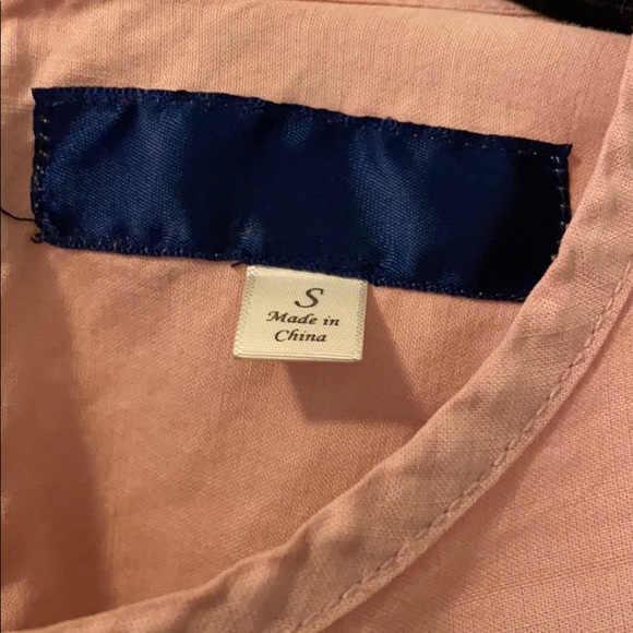 Light Pink Cold Shoulder Aline Dress - Picture 4 of 7